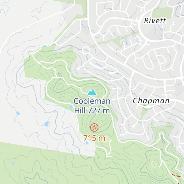 Map of Cooleman Hill