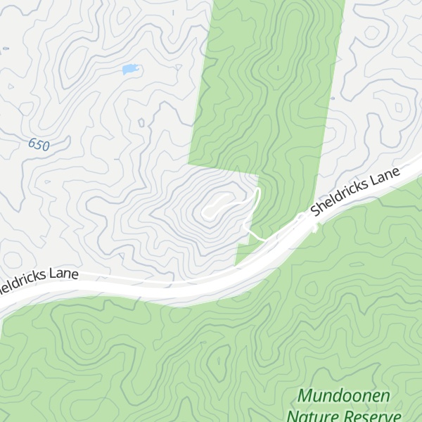 Map of Mount Mundoonen