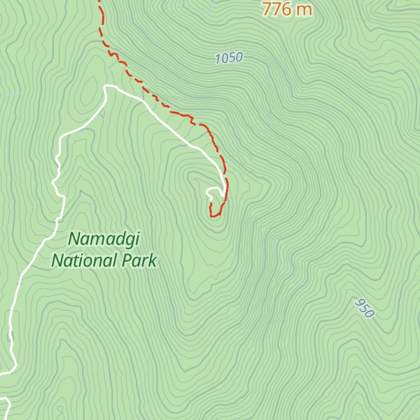 Map of Mount Tennent