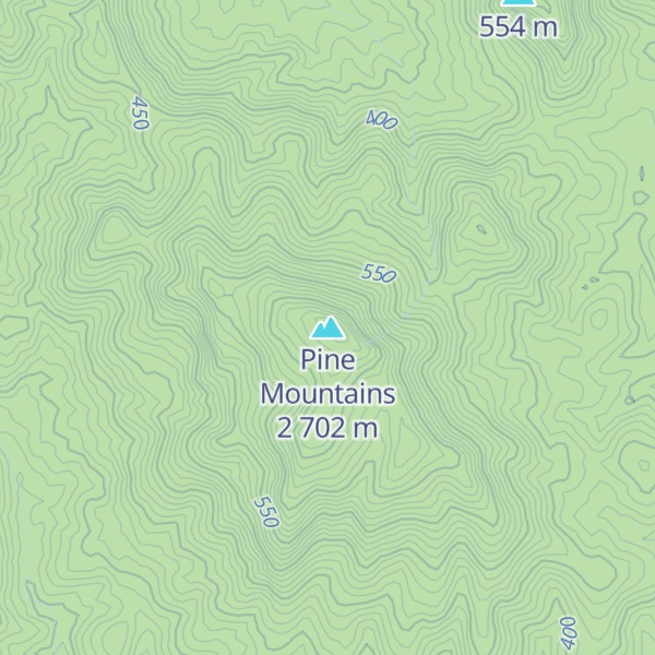 Map of Pine Mountains 2