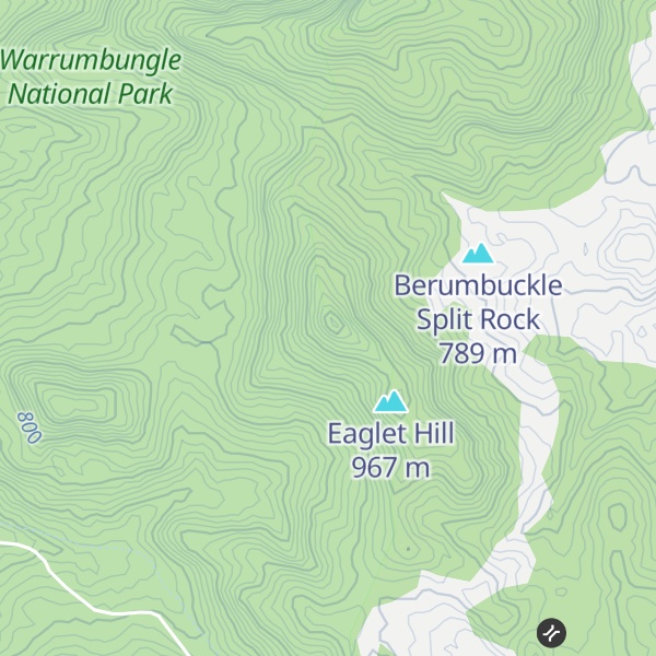 Map of Eaglehawk Peak