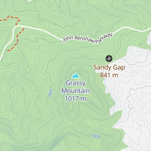 Map of Grassy Mountain
