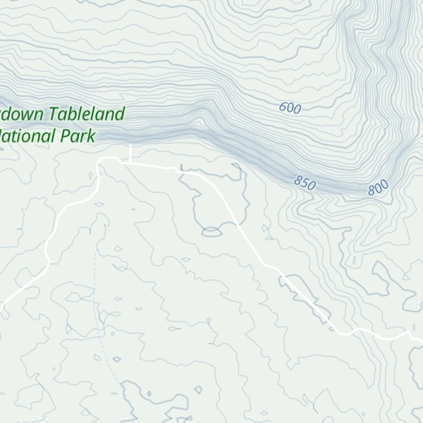 Map of Blackdown Tableland NP