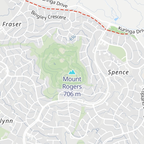 Map of Mount Rogers