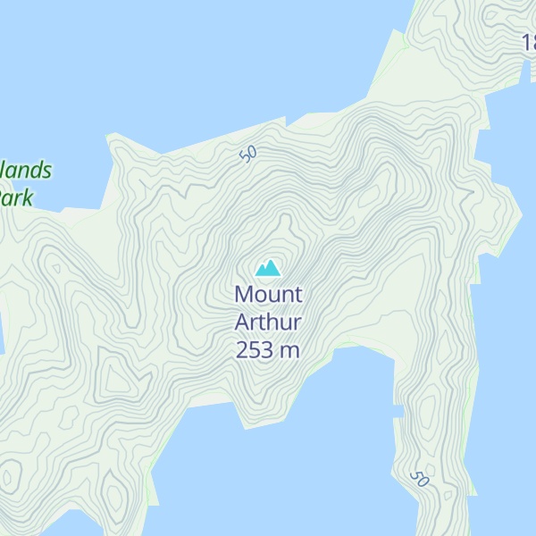 Map of Mount Arthur