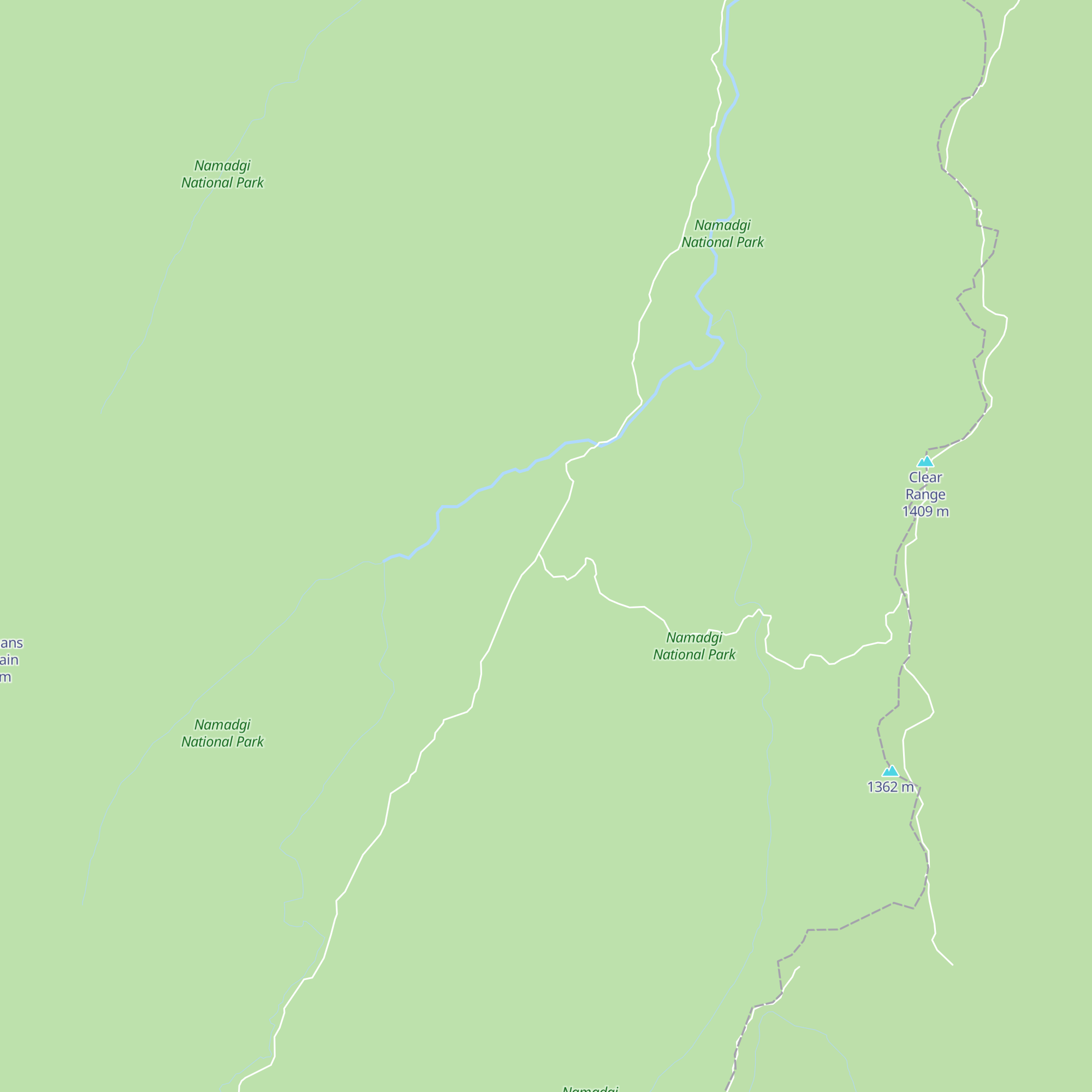 Horse Gully Hut map