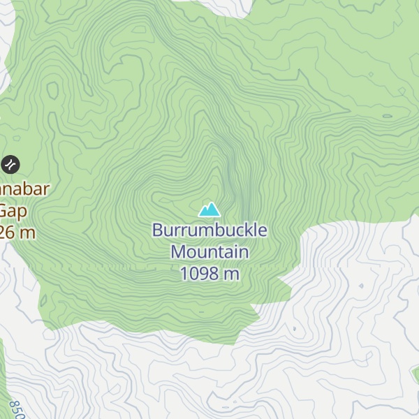 Map of Burrumbuckle Mountain