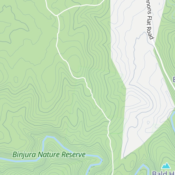 Map of The Bald Hill
