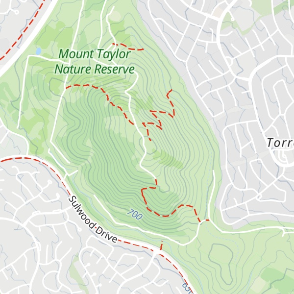 Map of Mount Taylor