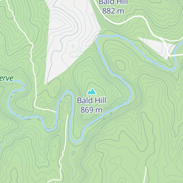 Map of Bald Hill