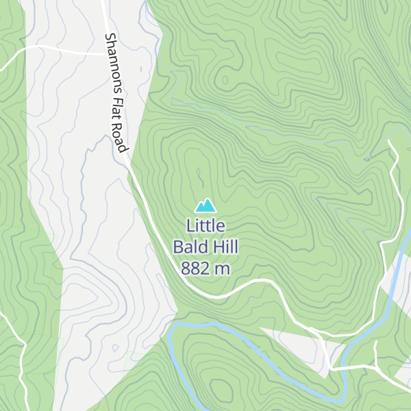 Map of Little Bald Hill