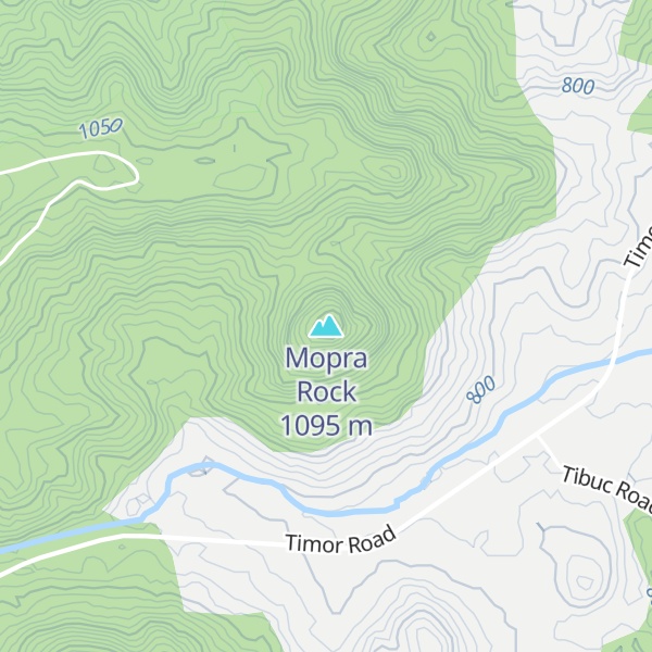 Map of Mopra Rock