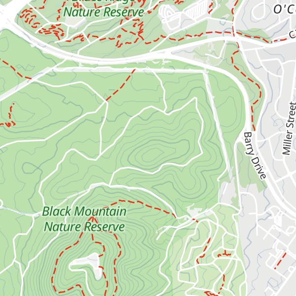 Map of Little Black Mountain