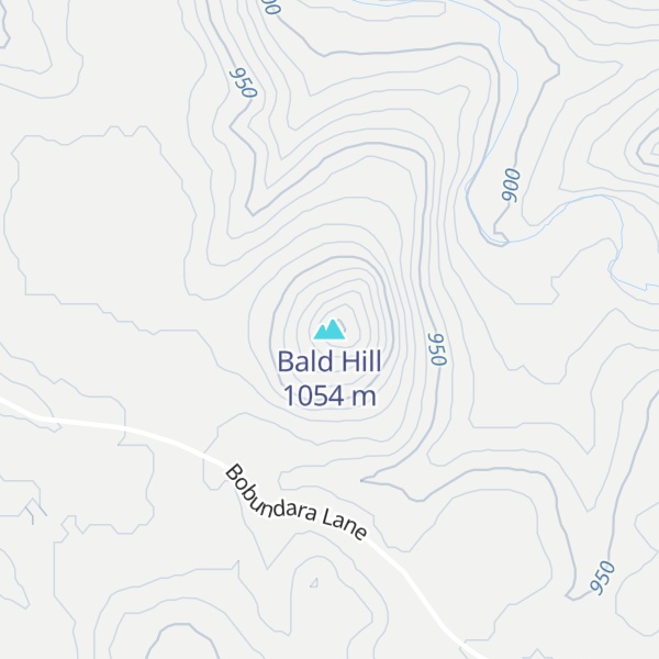 Map of Bald Hill