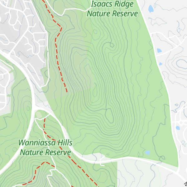 Map of Isaacs Ridge