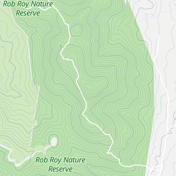 Map of Mount Rob Roy