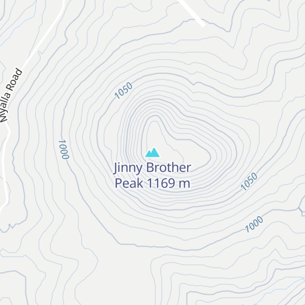 Map of Jinny Brother Peak