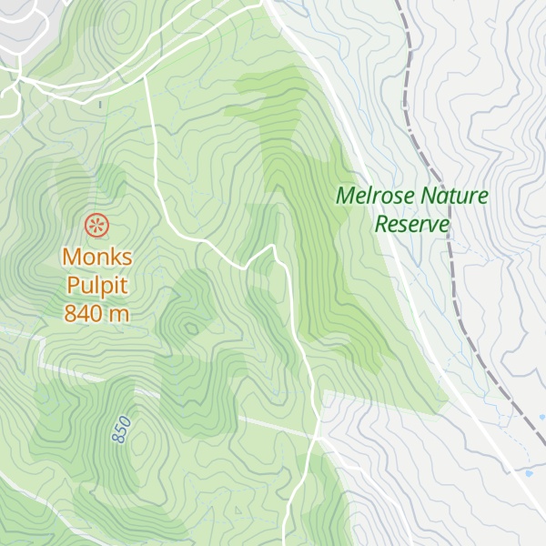 Map of Callaghan Hill