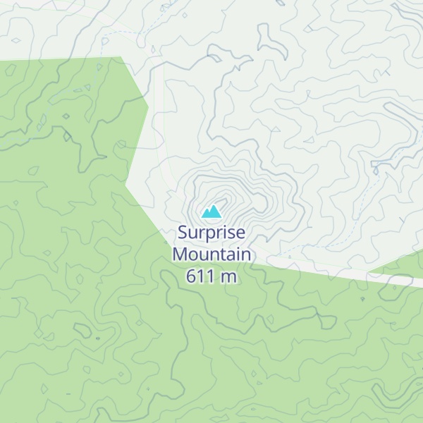 Map of Surprise Mountain
