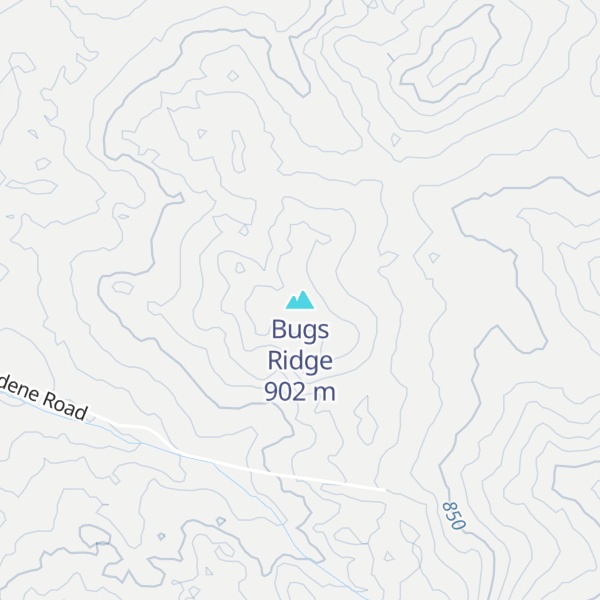 Map of Bugs Ridge