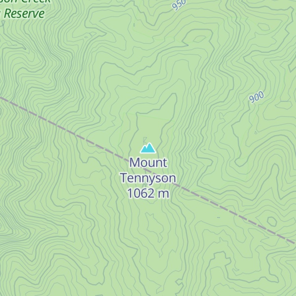 Map of Mount Tennyson