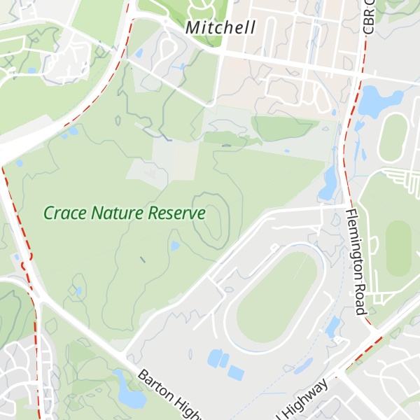 Map of Crace Hill