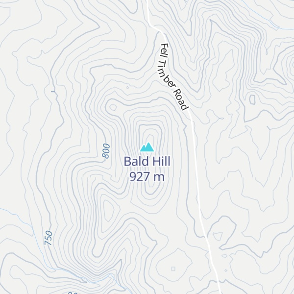 Map of Bald Hill