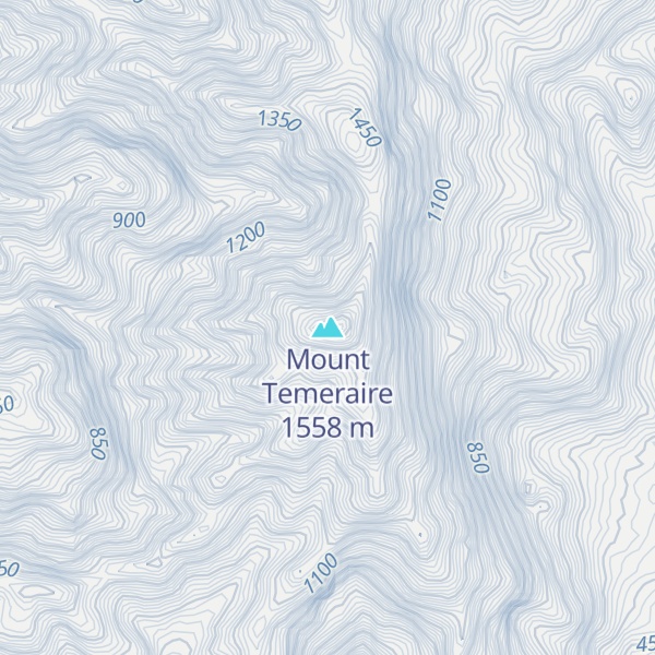 Map of Mount Temeraire