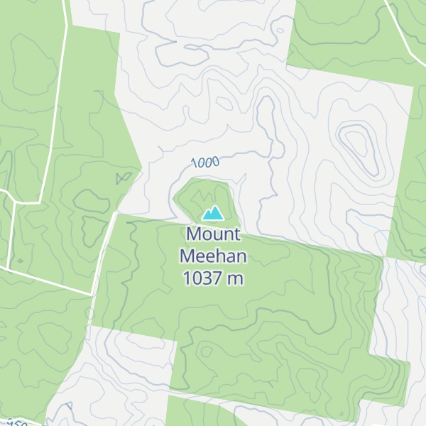 Map of Mount Meehan