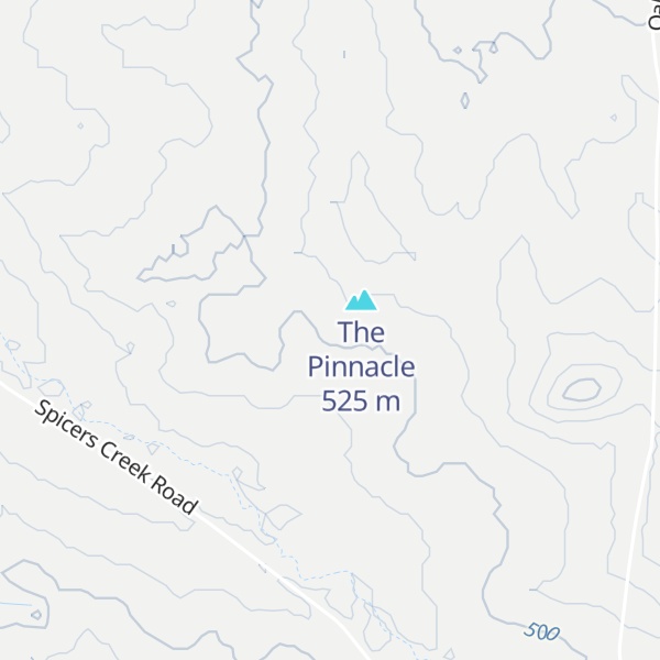 Map of Spicers Pinnacle
