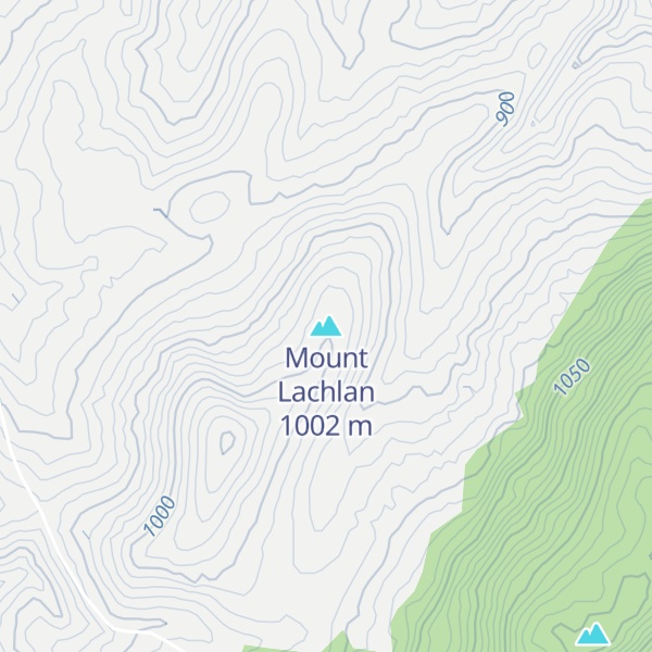 Map of Mount Lachlan