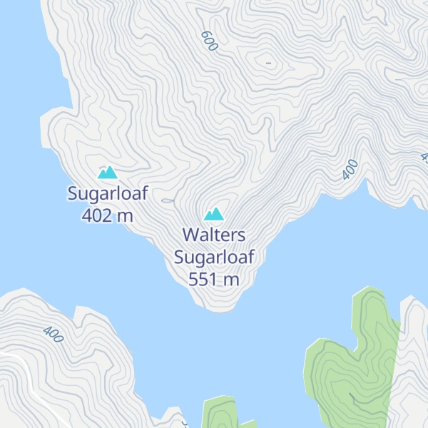 Map of Walters Sugarloaf