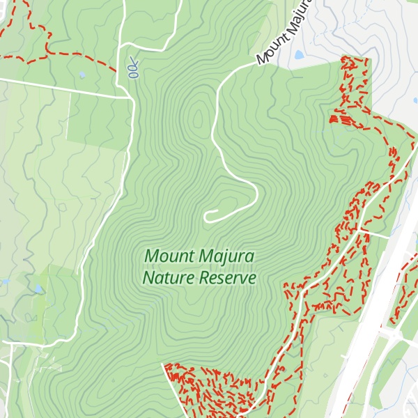 Map of Mount Majura