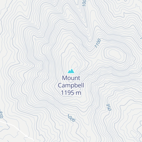 Map of Mount Campbell