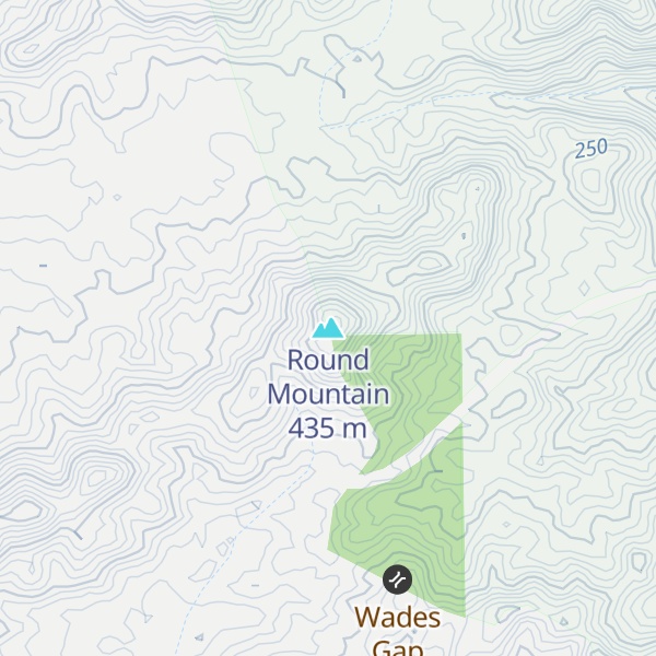 Map of Round Mountain