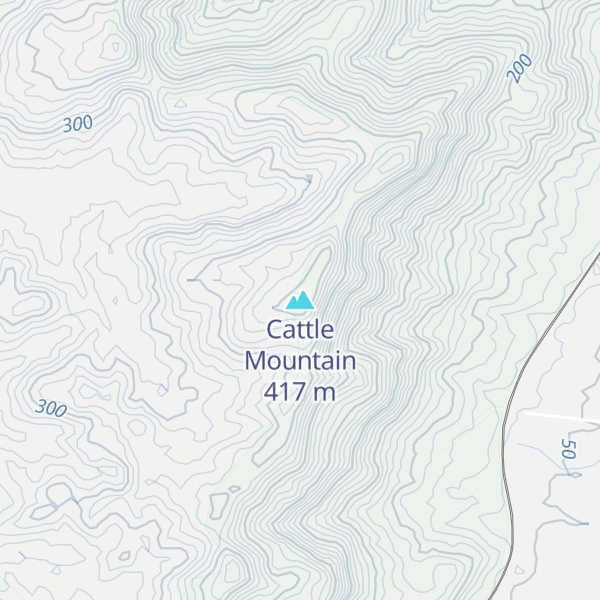 Map of Cattle Mountain