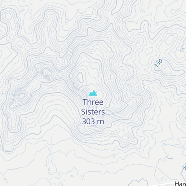 Map of Three Sisters