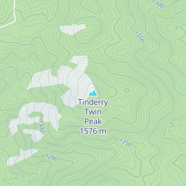 Map of Tinderry Twin Peak