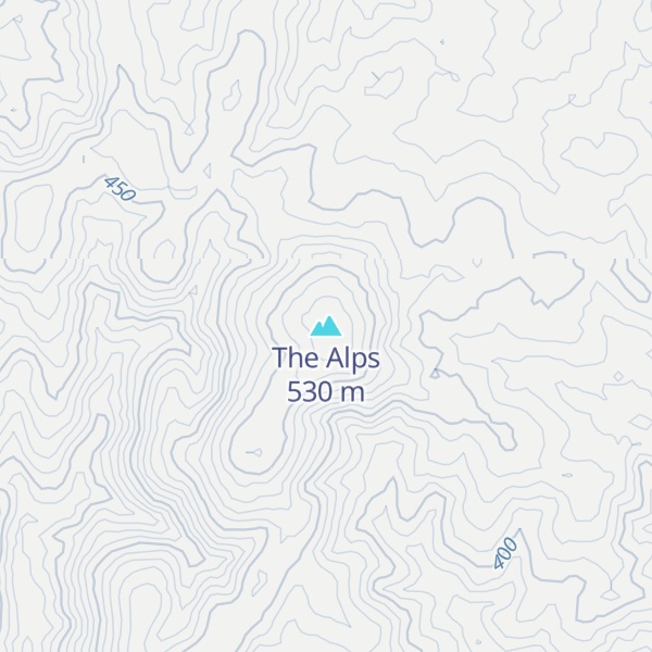 Map of The Alps