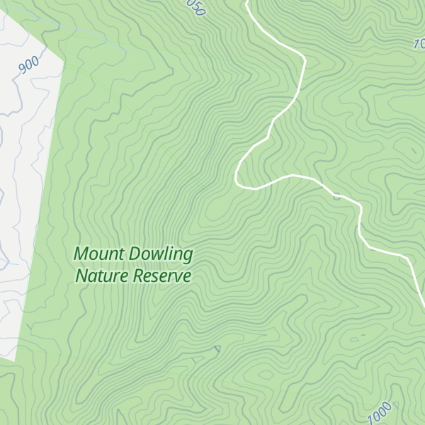 Map of Mount Dowling