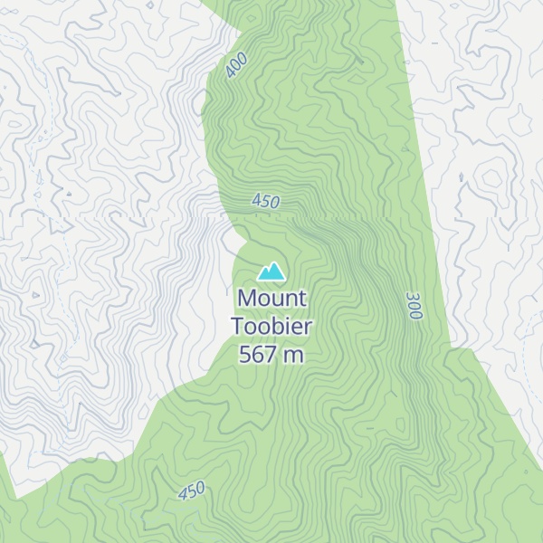 Map of Mount Toobier