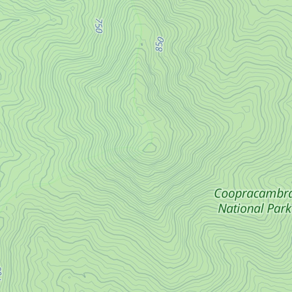 Map of Mount Coopracambra