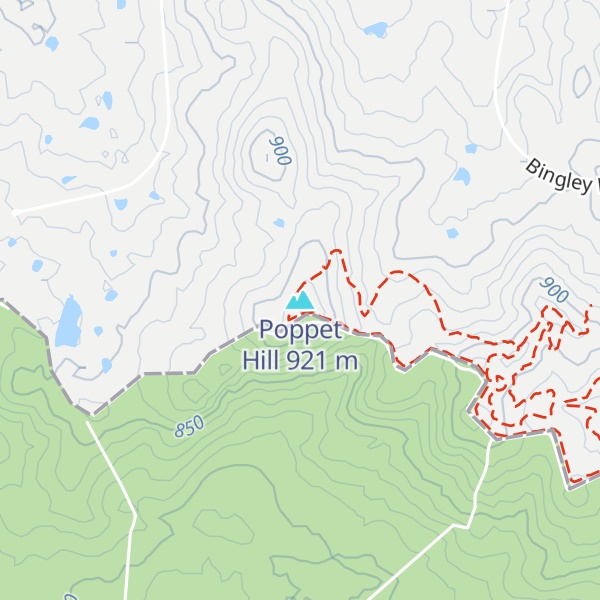 Map of Poppet Hill