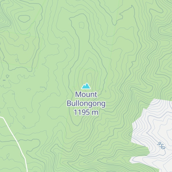 Map of Mount Bullongong