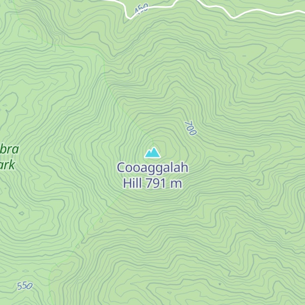 Map of Cooaggalah Hill