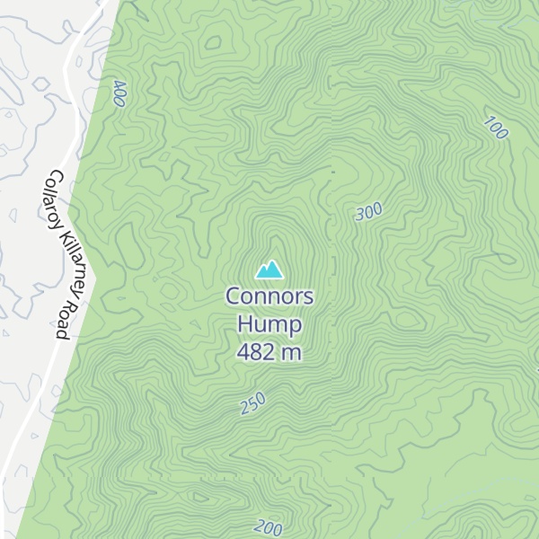 Map of Connors Hump