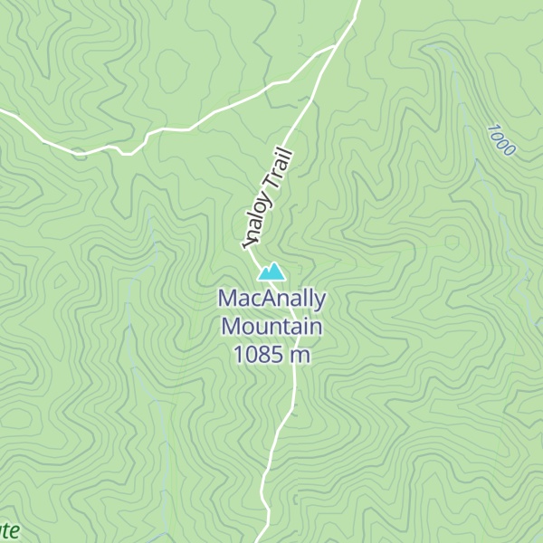 Map of MacAnally Mountain