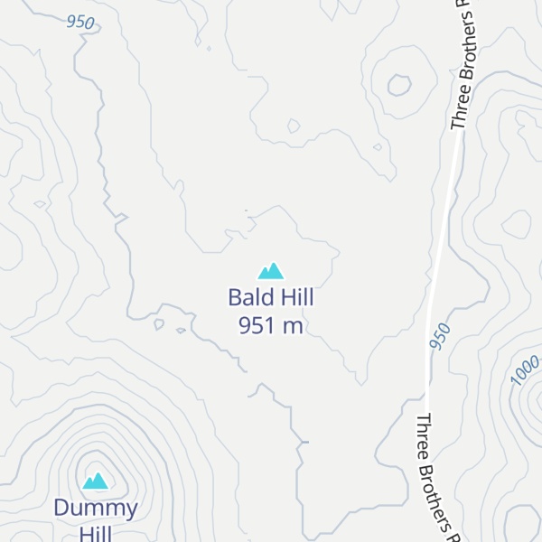 Map of Bald Hill