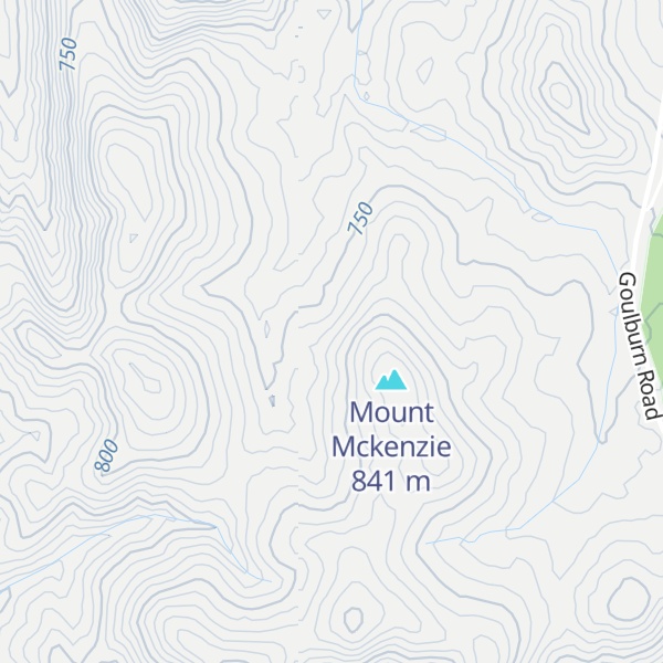Map of Mount Gray