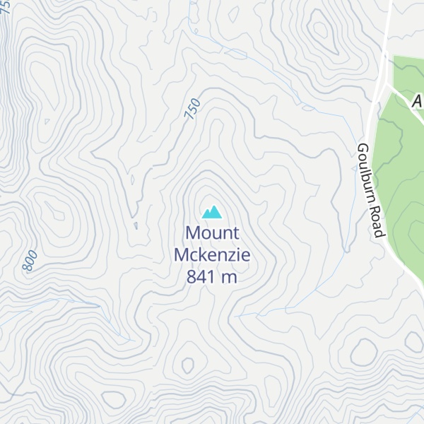 Map of Mount Mckenzie